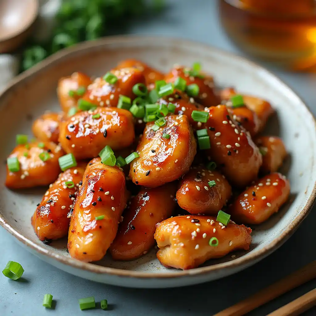 honey garlic chicken bites